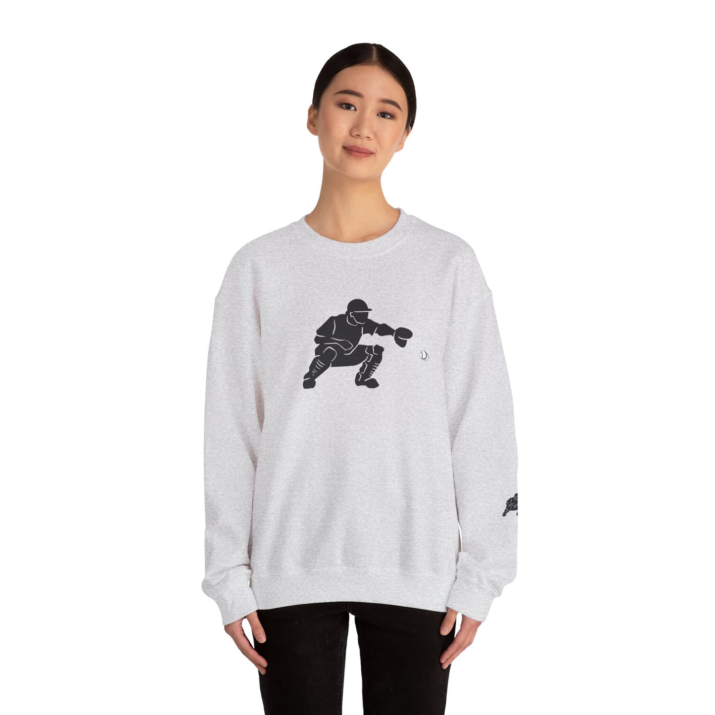 Baseball Catcher Crewneck Sweatshirt | Unisex Sports Apparel | Perfect for Game Days, Gifts, and Casual Wear | Baseball Lover's Gift