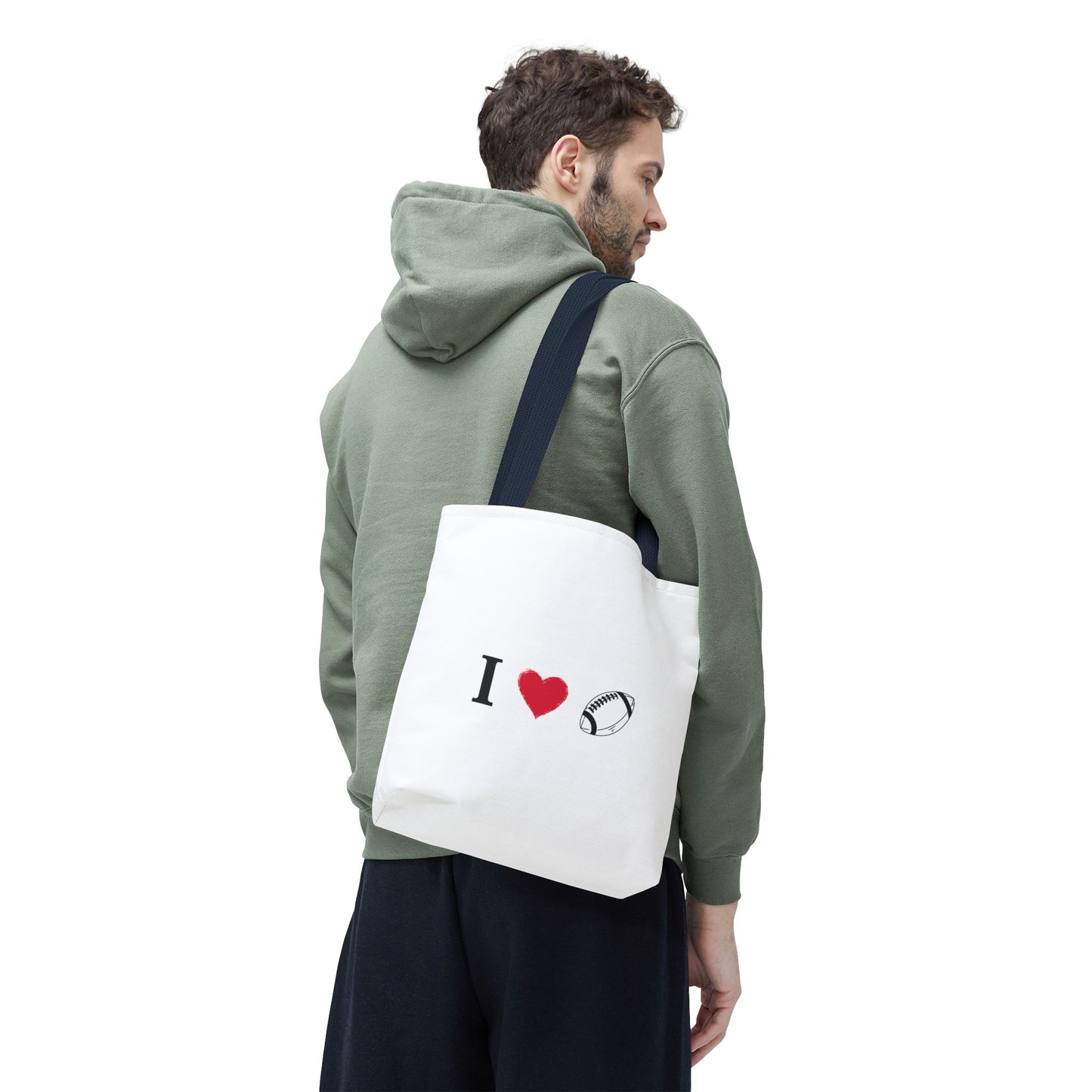 Football Lover's Tote Bag - Perfect for Game Day, Sports Events, Gifts for Fans, Eco-Friendly Carryall, Personal Use, Travel Bag