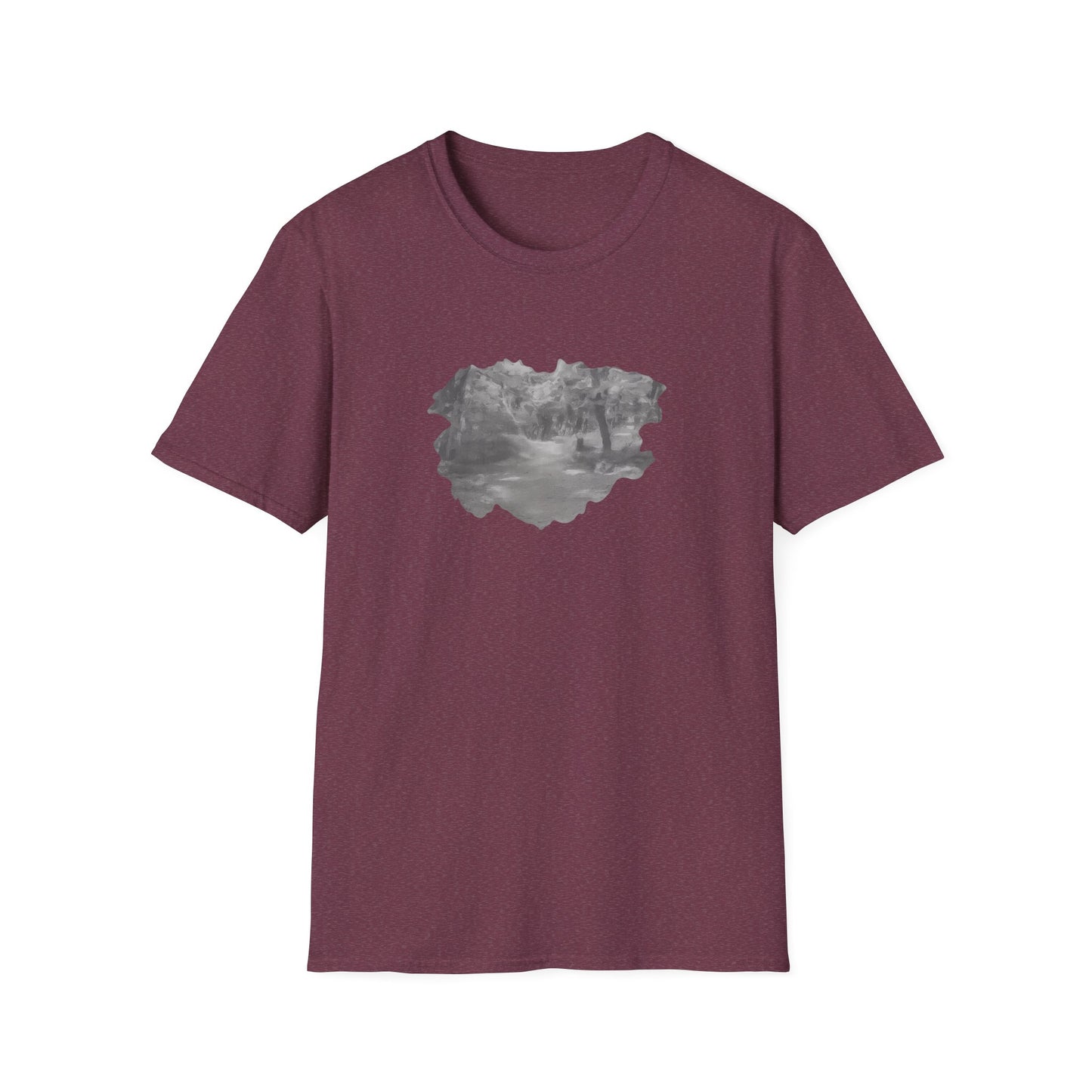 Serene Nature Landscape T-Shirt - Comfortable Unisex Tee, Outdoor Adventures, Nature Lover Gift, Casual Wear, Stylish Spring Top