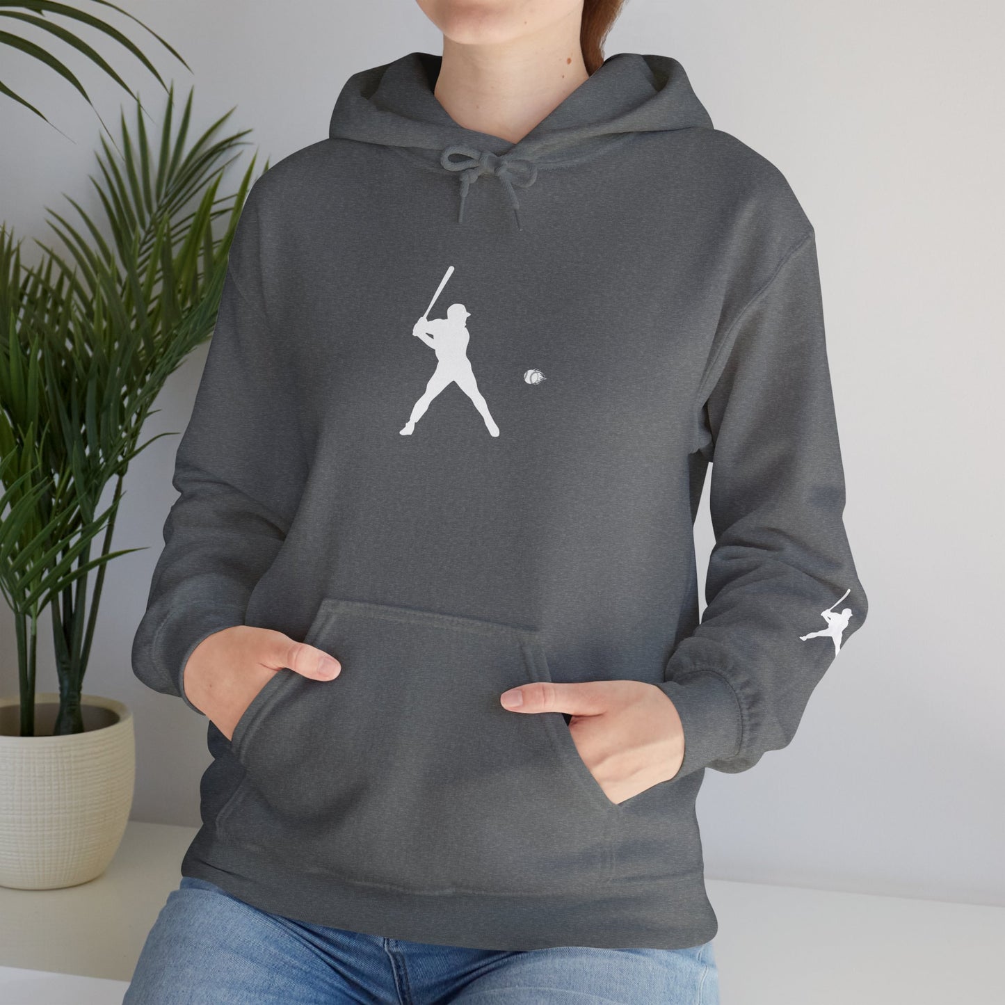 Sporty Unisex Baseball Hooded Sweatshirt, Casual Hoodie for Athletes, Perfect for Gifts, Comfy Streetwear, Ideal for Sports Events, Personal Use