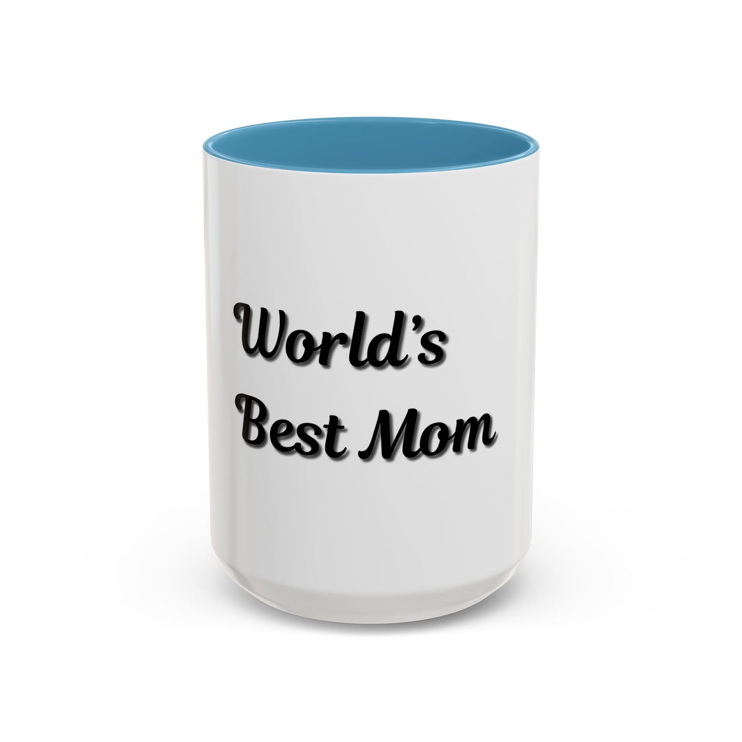 World's Best Mom Accent Coffee Mug - 11oz & 15oz - Perfect Gift for Mother's Day