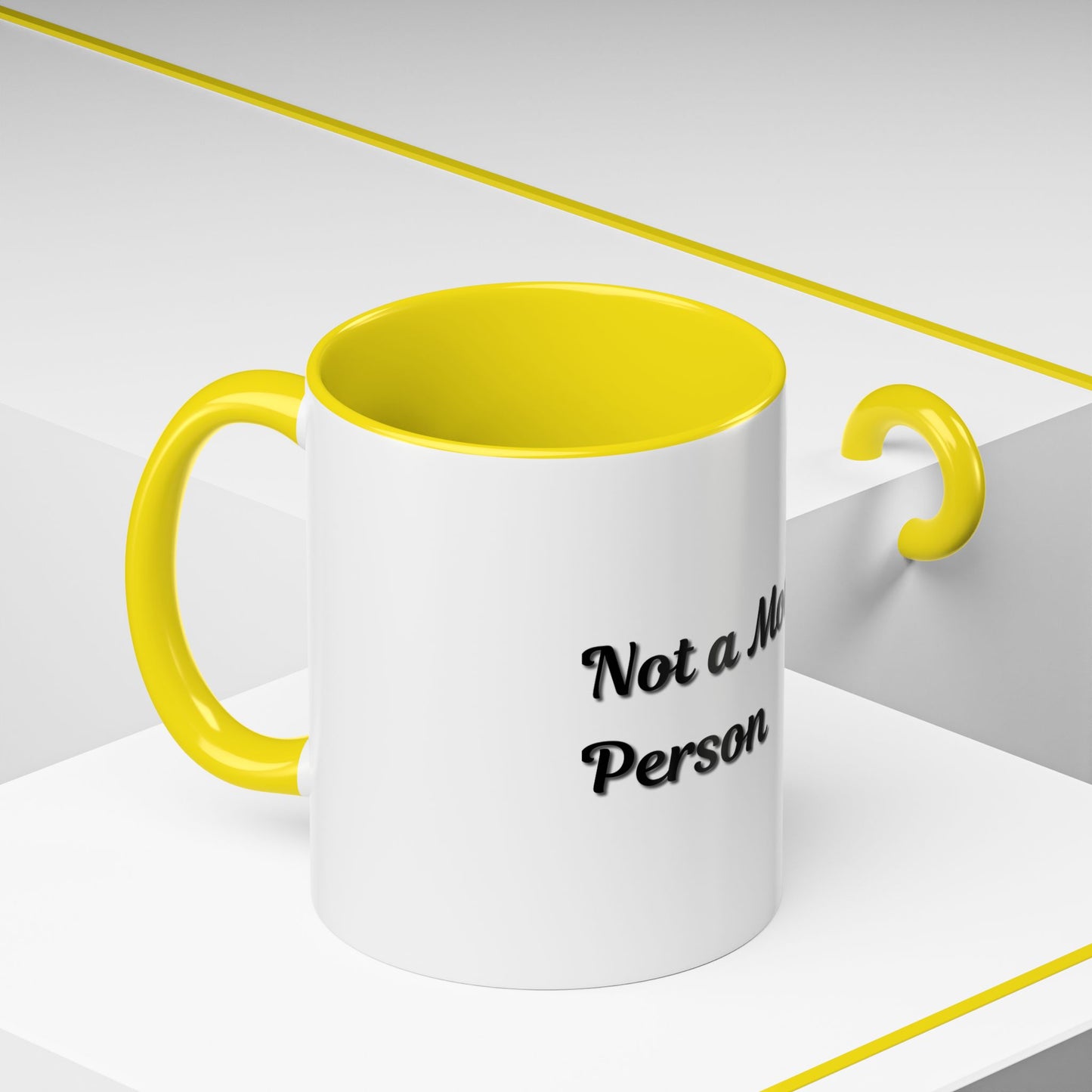 Not a Morning Person Coffee Mug - Funny Accent Mug for Coffee Lovers, 11/15oz