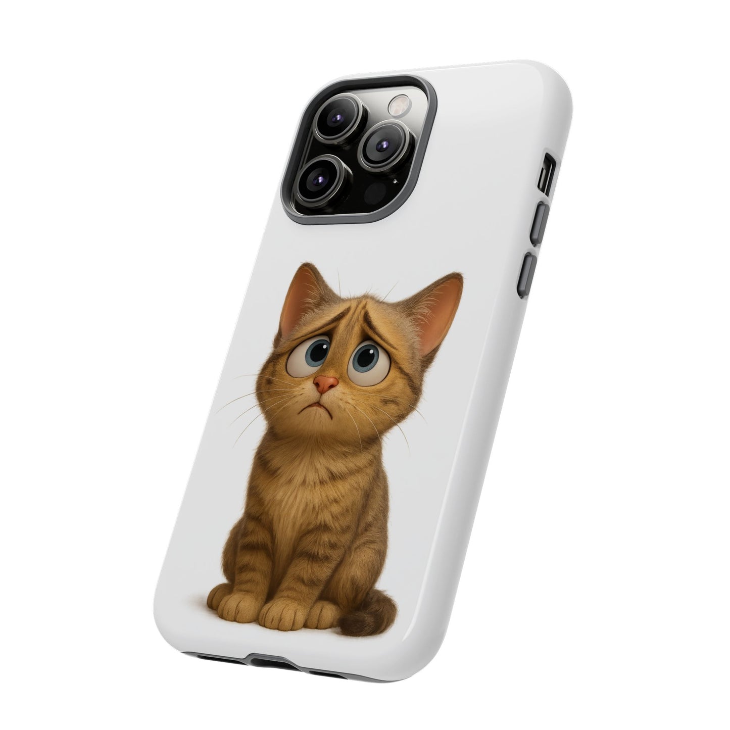 Cute Cat Phone Case, Funny Kitty Case, Animal Lover Gift, Cat Lover Accessory, Unique Cat Design Case, Pet Mom Gift