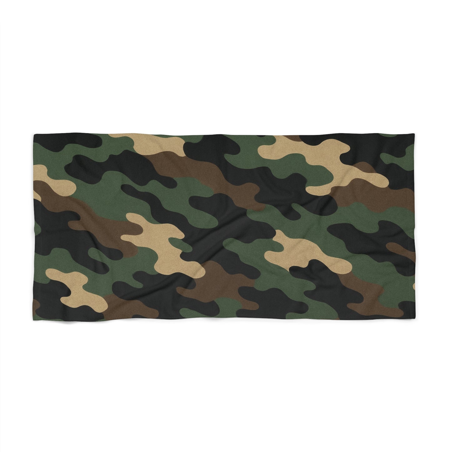 Camouflage Beach Towel, Summer Essentials, Poolside Accessory, Military Theme Towel, Outdoor Fun, Gift for Beach Lovers