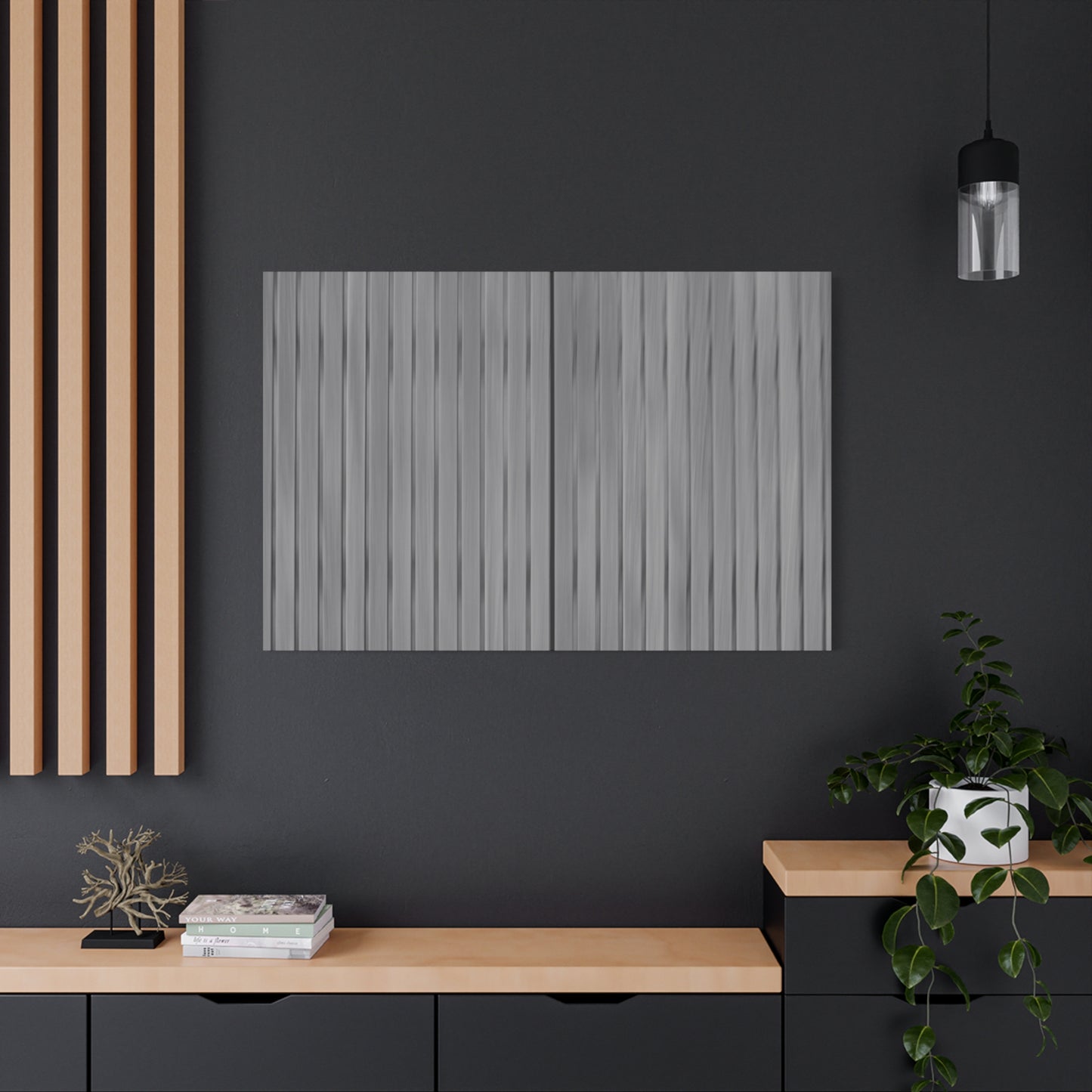 Modern Striped Canvas Art - 1.25" Stretched Wall Decor