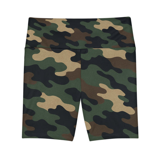 Camo Yoga Shorts for Active Women | Stylish & Comfortable Athletic Wear | Fitness Apparel, Gym Shorts, Running Gear, Workout Essentials