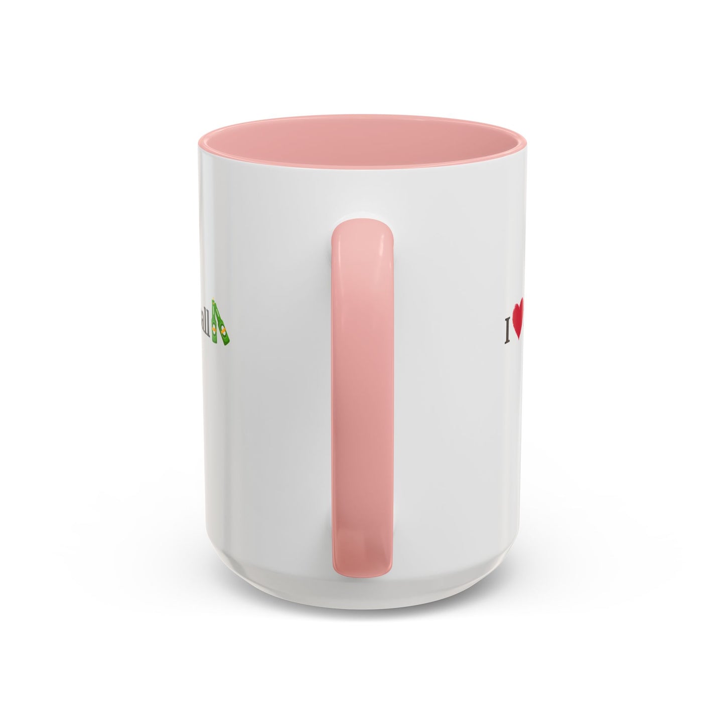 I Love Football Accent Coffee Mug, Perfect Gift for Sports Lovers, Football Enthusiasts, Unique Mug for Game Days, Home or Office Decor
