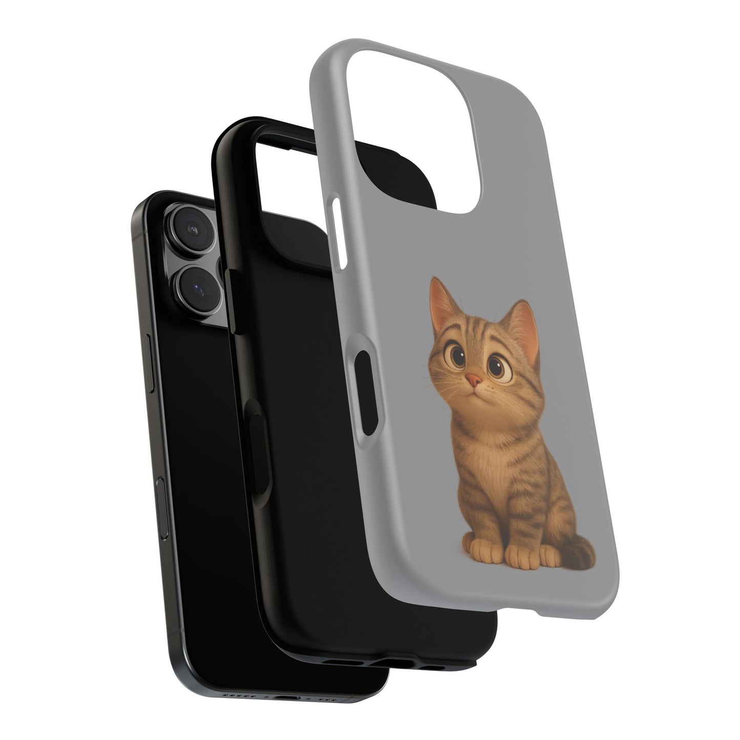 Cute Cat Phone Case, Kawaii Pet Accessory, Gift for Cat Lovers, Animal Phone Cover for Kids, Unique Kitty Design, Birthdays, Holidays