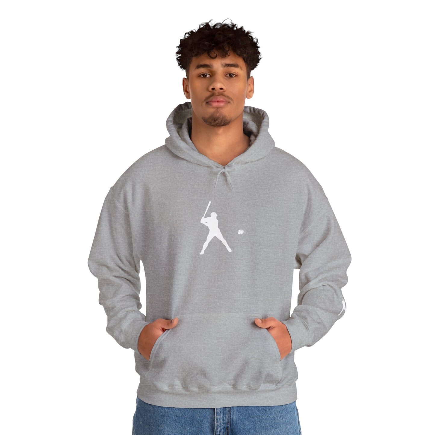 Sporty Unisex Baseball Hooded Sweatshirt, Casual Hoodie for Athletes, Perfect for Gifts, Comfy Streetwear, Ideal for Sports Events, Personal Use