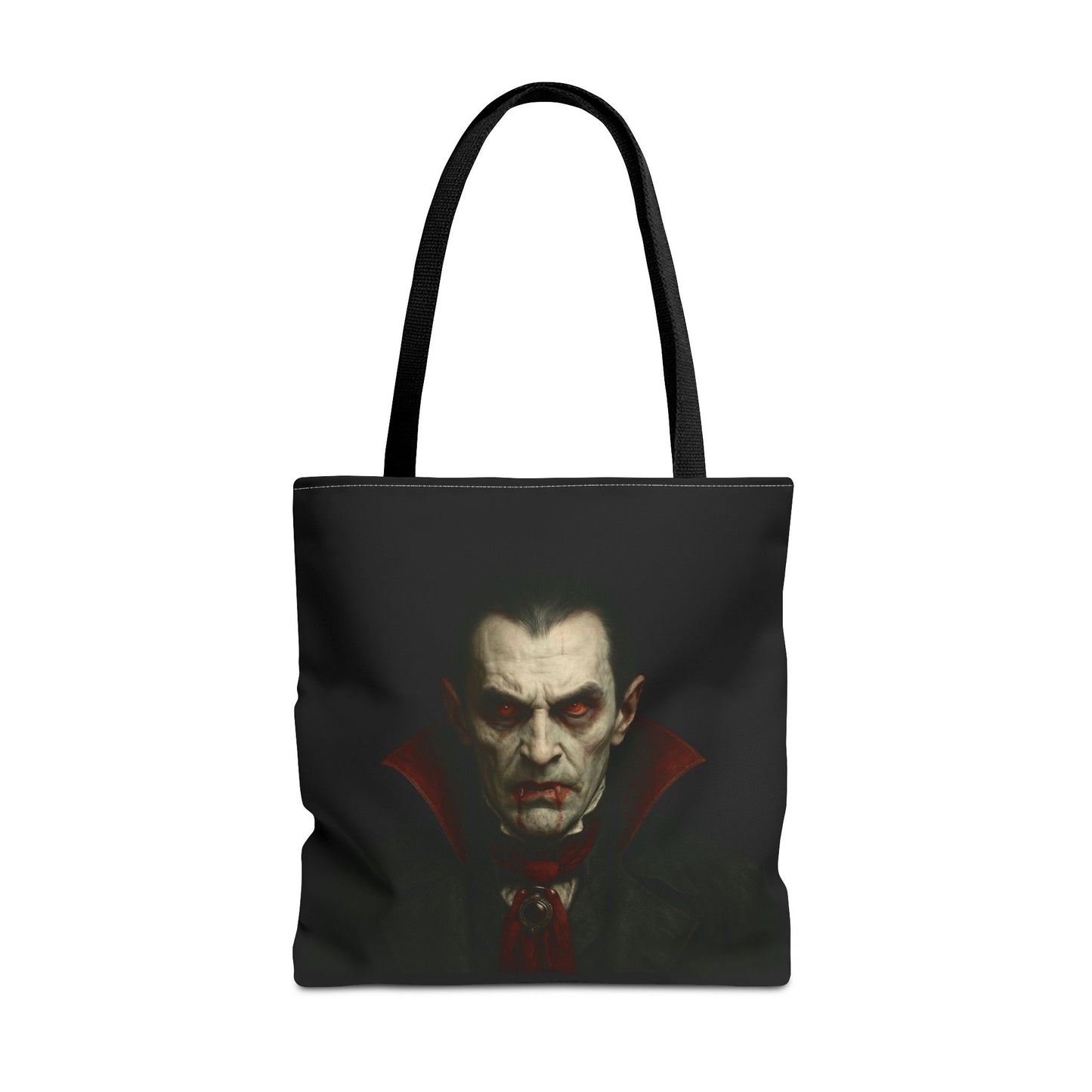 Vampire Haunted Tote Bag, Spooky Shopping Bag, Halloween Accessory, Gothic Style Handbag, Perfect for Halloween Parties, Unisex Tote
