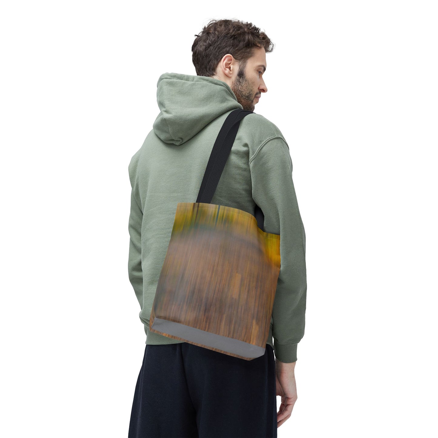 Abstract Art Tote Bag - Stylish and Eco-Friendly Diagonal Stripes for Everyday Use