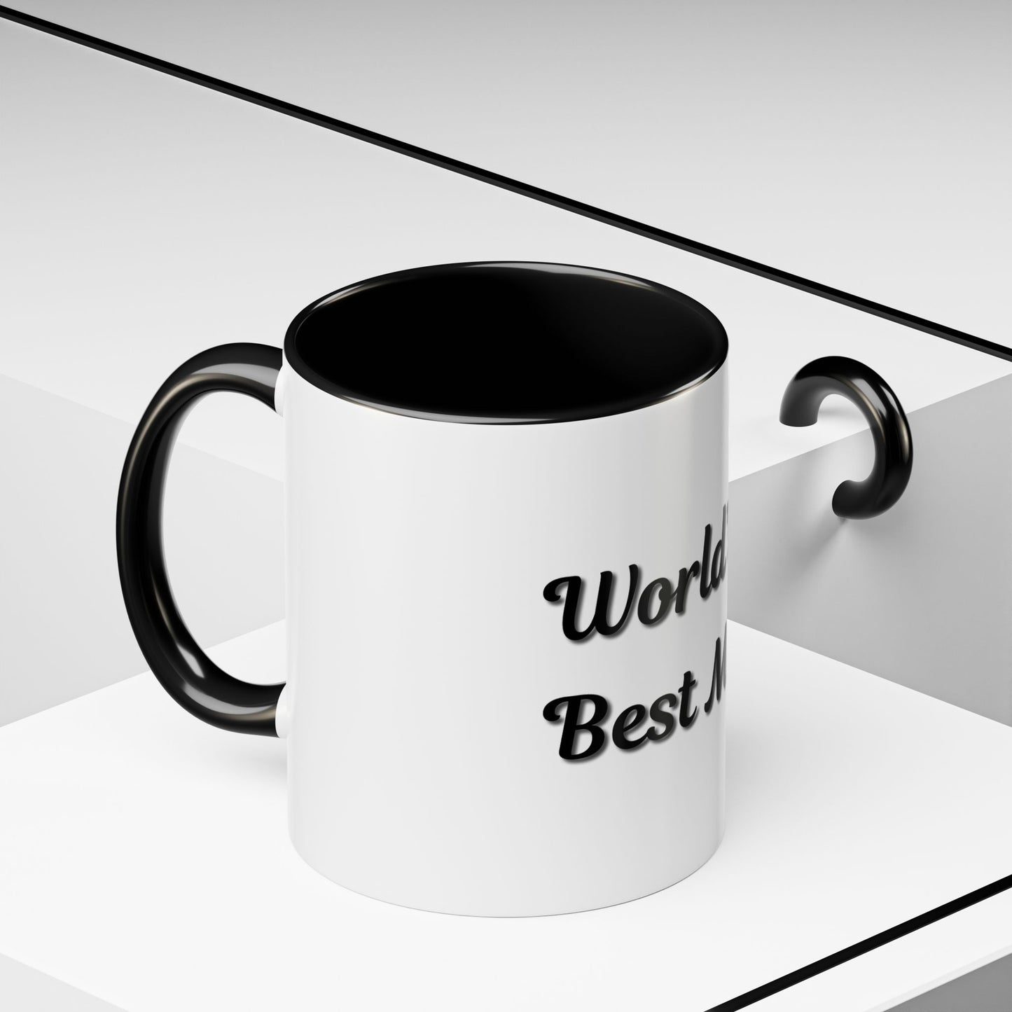 World's Best Mom Accent Coffee Mug - 11oz & 15oz - Perfect Gift for Mother's Day