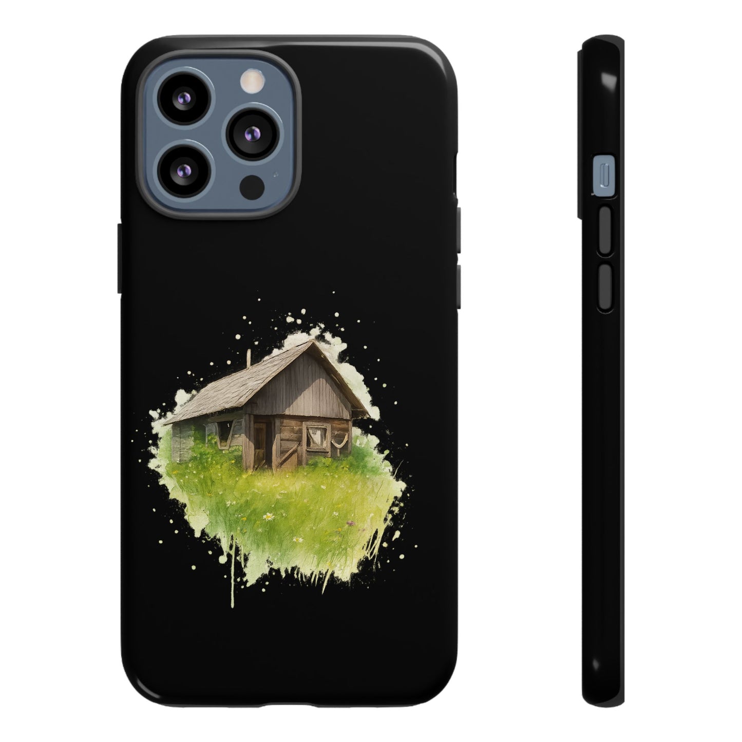 Rustic Farmhouse Phone Case, Cute Cottage Design, Tough Cases for Nature Lovers, Eco-Friendly Gift, Customizable Tech Accessories
