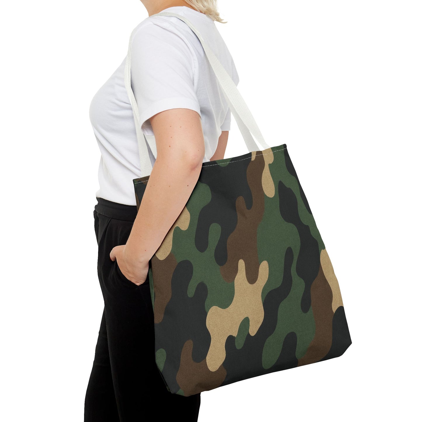 Stylish Camouflage Tote Bag, Reusable Shopping Bag, Beach Tote, Casual Carry-All, Gift for Him or Her
