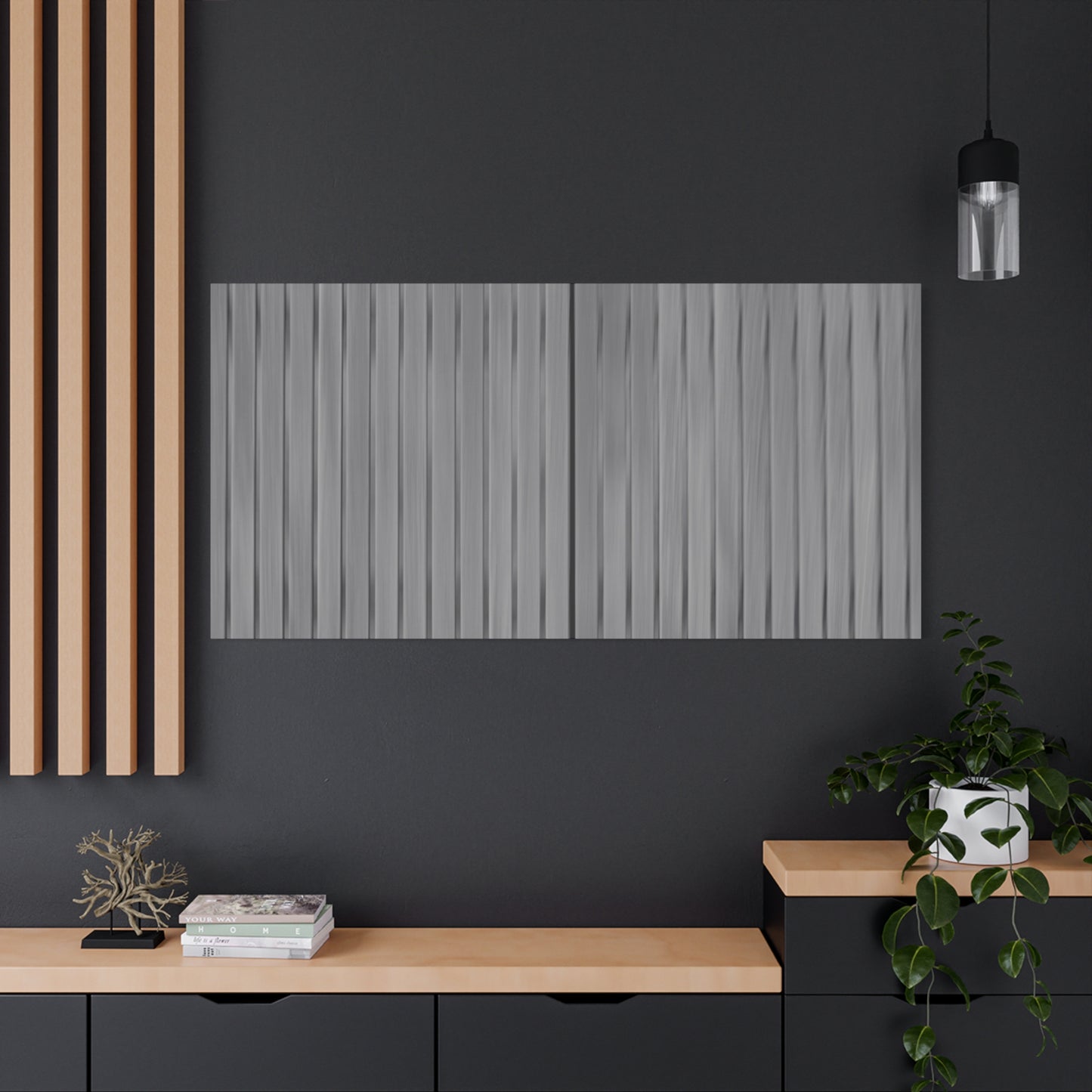 Modern Striped Canvas Art - 1.25" Stretched Wall Decor
