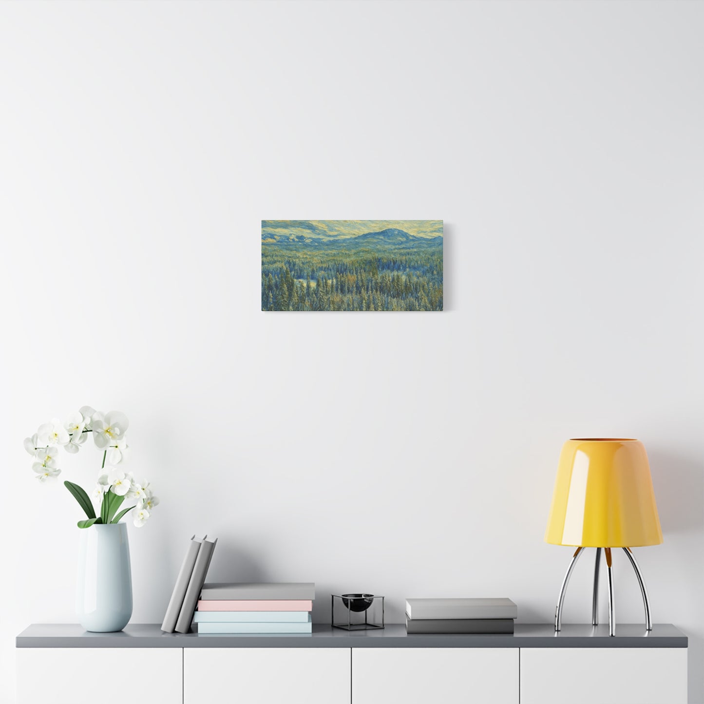Scenic Landscape Canvas Print, Rustic Home Decor, Wall Art for Nature Lovers, Gift for Art Enthusiasts, Serene Forest Artwork