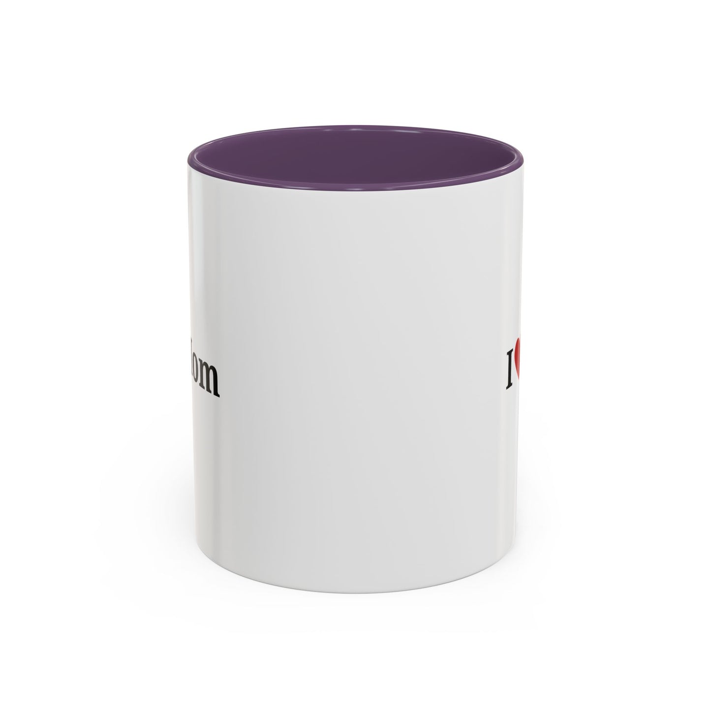 I Love Mom Accent Coffee Mug - Perfect Gift for Mother's Day & Special Occasions