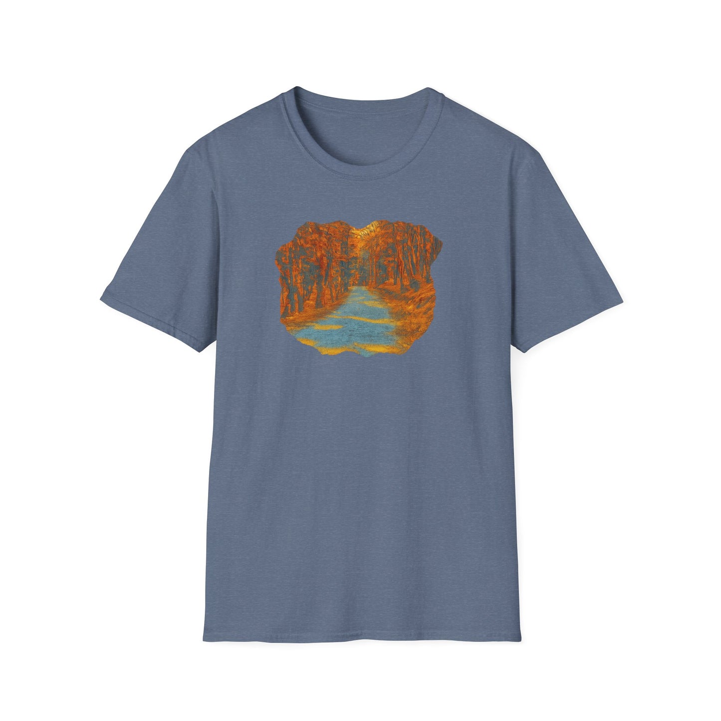 Nature-Inspired Unisex Softstyle T-Shirt, Outdoor Lover Gift, Casual Wear, Ideal for Hiking, Nature Trips, Unique Graphic Tee