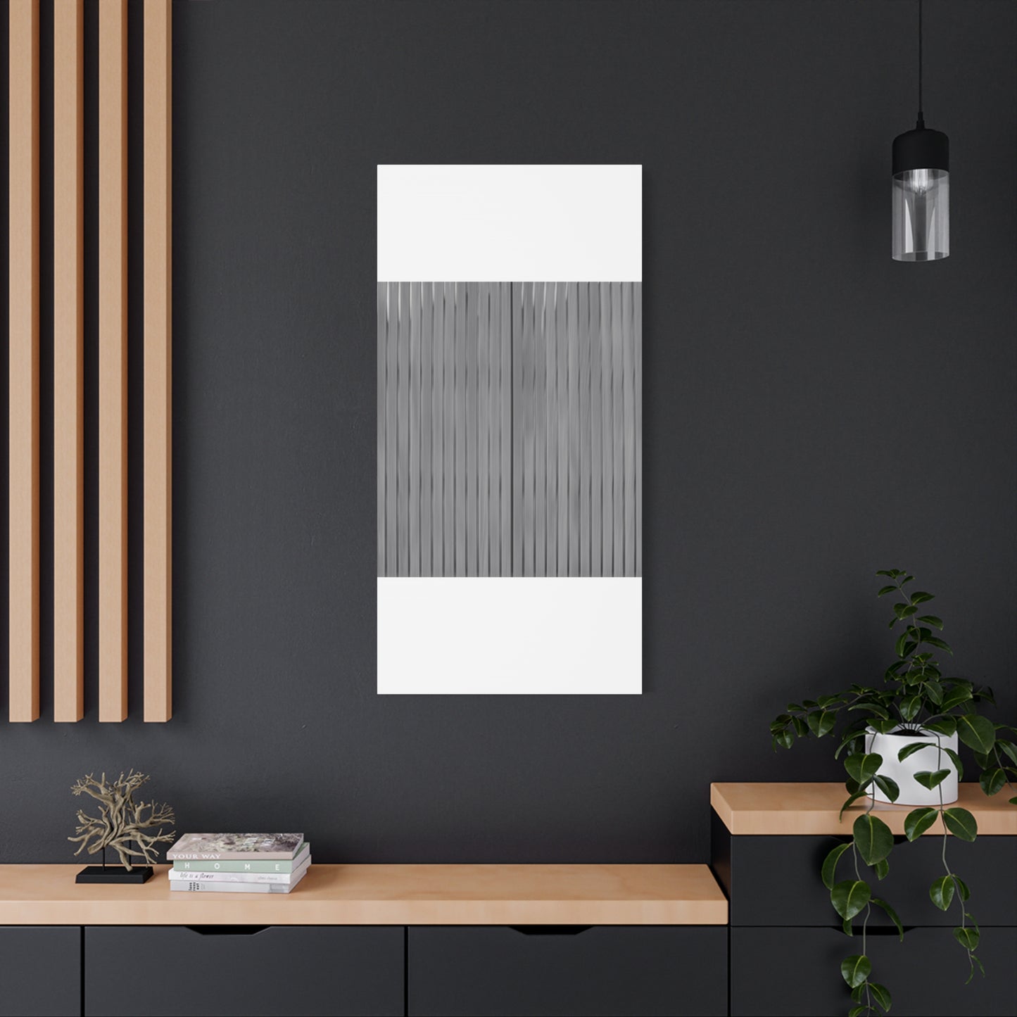 Modern Striped Canvas Art - 1.25" Stretched Wall Decor