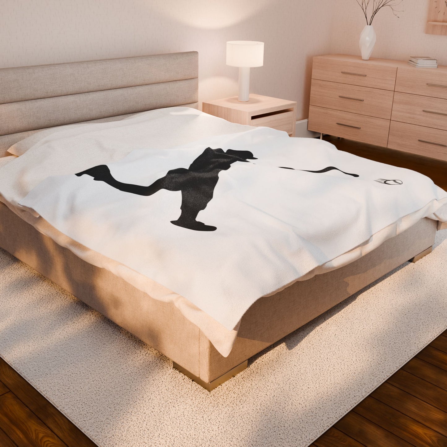 Baseball Velveteen Plush Blanket, Cozy Sports Throw, Soft Blanket for Fans, Great Gift for Baseball Lovers, Home Decor