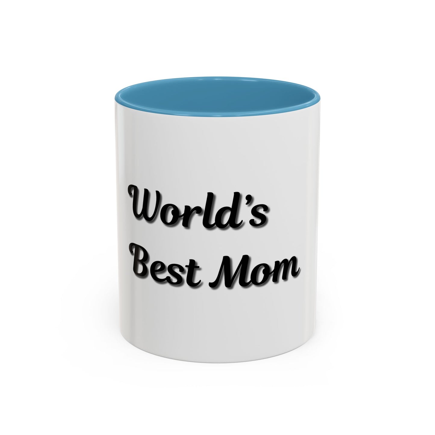World's Best Mom Accent Coffee Mug - 11oz & 15oz - Perfect Gift for Mother's Day