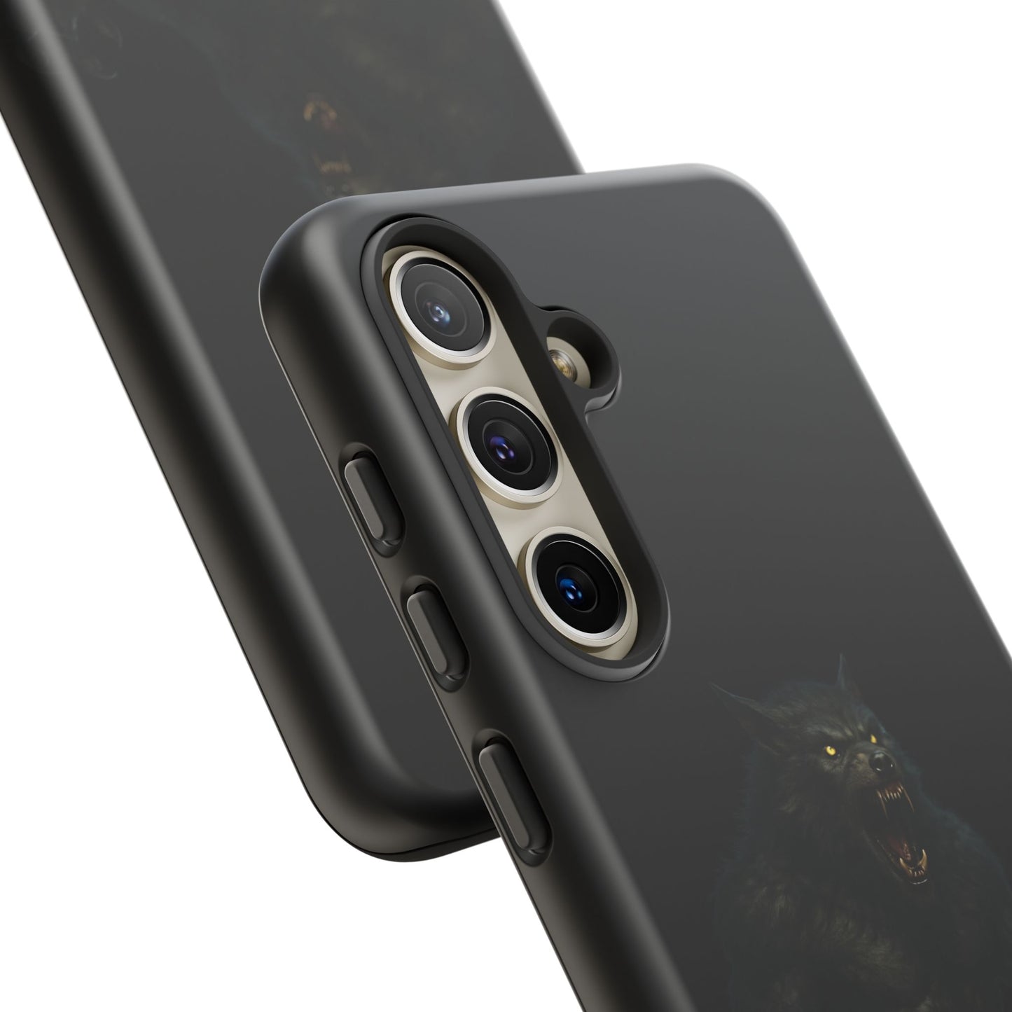 Werewolf Phone Case, Tough Cases, Black Panther Design, Gift for Animal Lovers, Phone Accessories, Fierce Phone Protection
