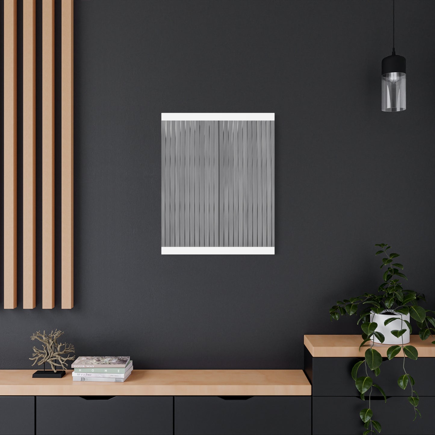 Modern Striped Canvas Art - 1.25" Stretched Wall Decor