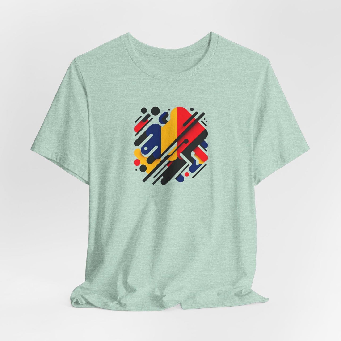 Artistic Heart Unisex Jersey Tee - Vibrant Graphic Tee, Casual Wear, Gift for Art Lovers, Birthday Surprise, Everyday Comfort