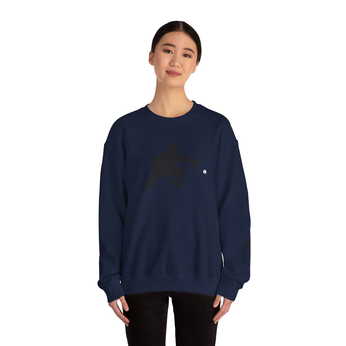Baseball Catcher Crewneck Sweatshirt | Unisex Sports Apparel | Perfect for Game Days, Gifts, and Casual Wear | Baseball Lover's Gift