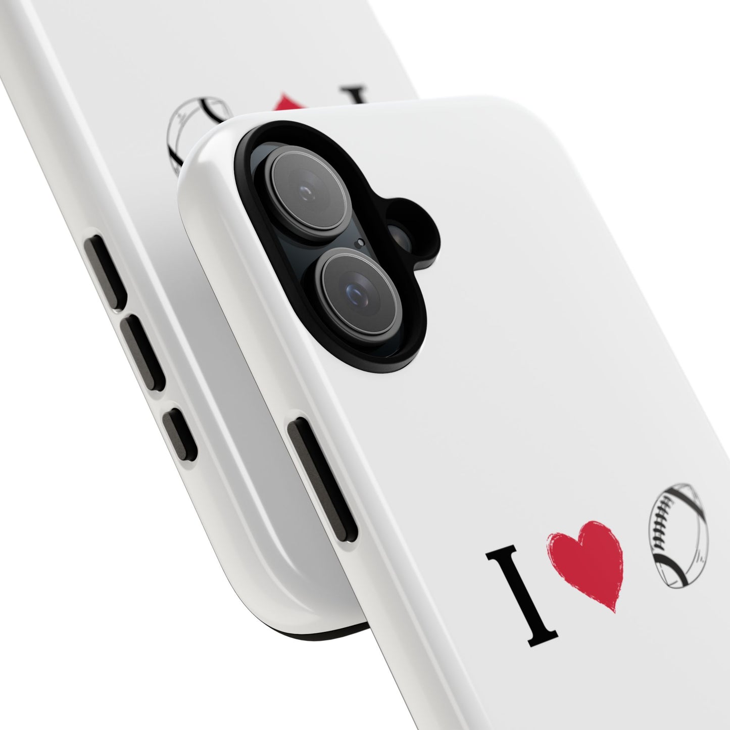Football Love Phone Case - Tough Cases, Unique Sports Lover Gift, Personalized Cellphone Cover, Birthday Present, Sports Equipment