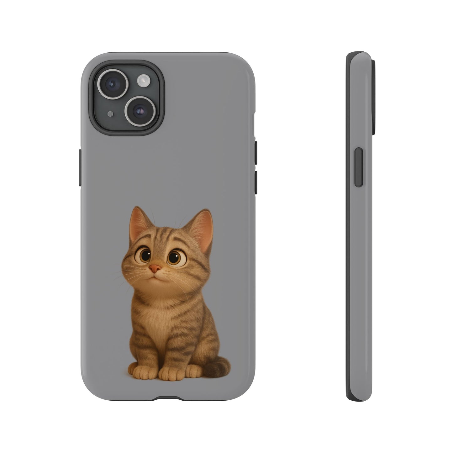 Cute Cat Phone Case, Kawaii Pet Accessory, Gift for Cat Lovers, Animal Phone Cover for Kids, Unique Kitty Design, Birthdays, Holidays