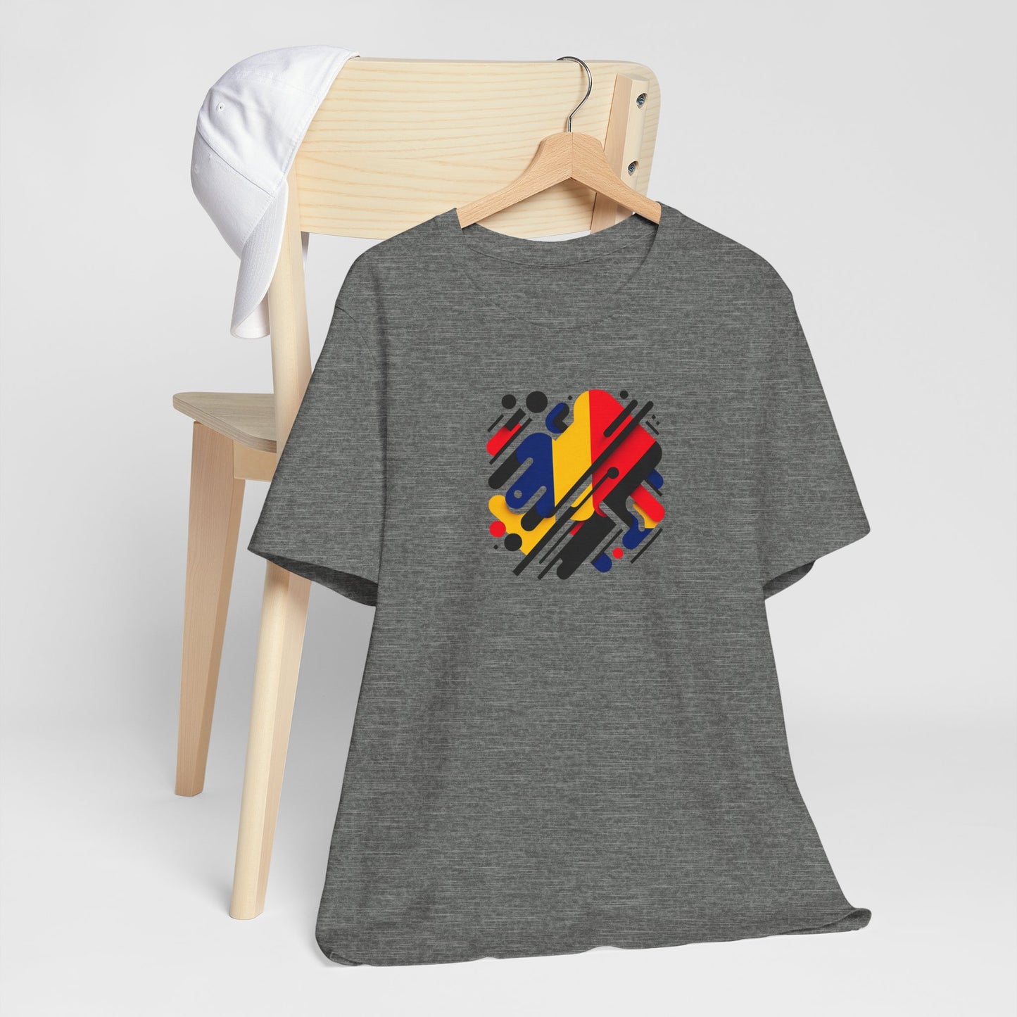 Artistic Heart Unisex Jersey Tee - Vibrant Graphic Tee, Casual Wear, Gift for Art Lovers, Birthday Surprise, Everyday Comfort