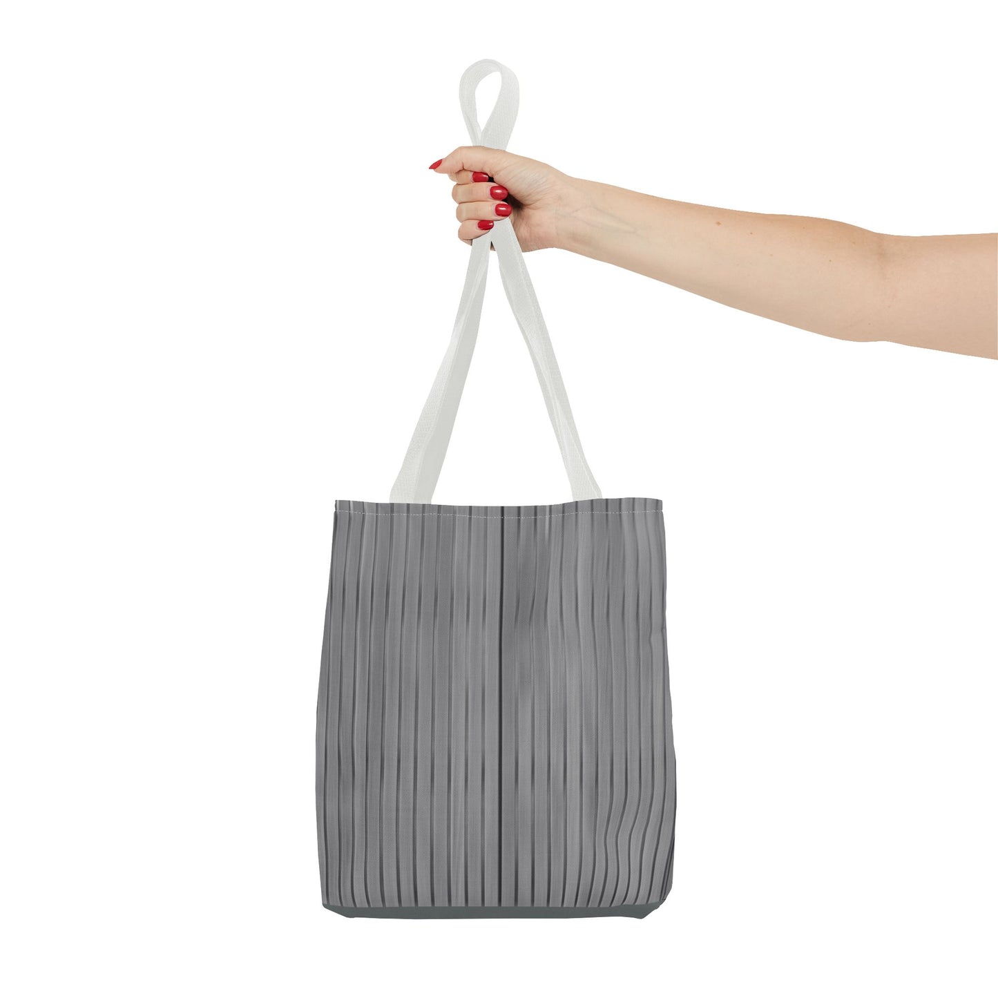 Stylish Gray Striped Tote Bag for Everyday Use