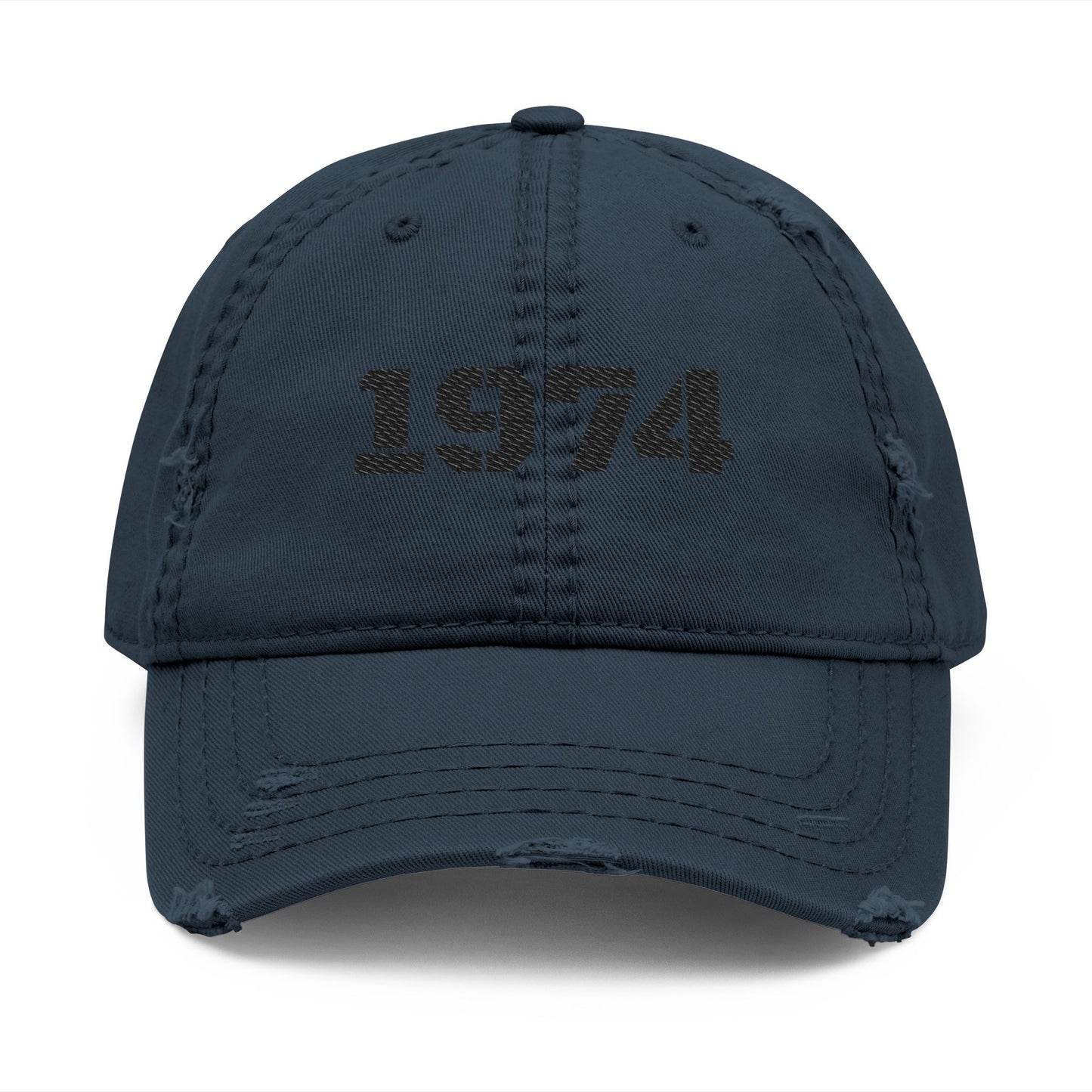 Distressed Dad Hat with Embroidered 1974, Vintage Cap for Dads, Casual Lifestyle Hat, Father's Day Gift, Birthday Gift for Men
