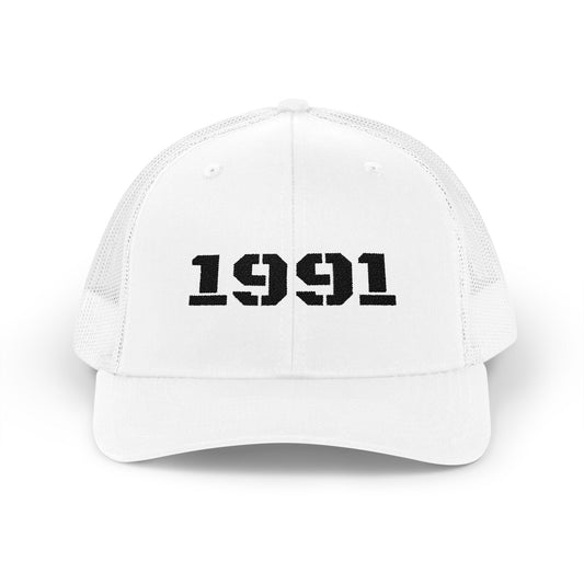 Vintage 1991 Snapback Trucker Cap, Retro Hat, Unisex Baseball Cap, Gift for Birth Year 1991, Casual Style Headwear