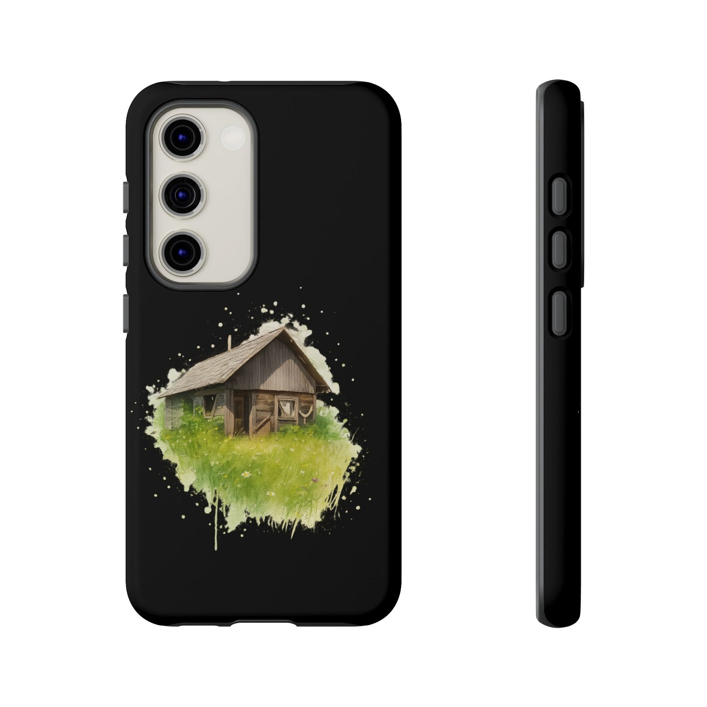 Rustic Farmhouse Phone Case, Cute Cottage Design, Tough Cases for Nature Lovers, Eco-Friendly Gift, Customizable Tech Accessories