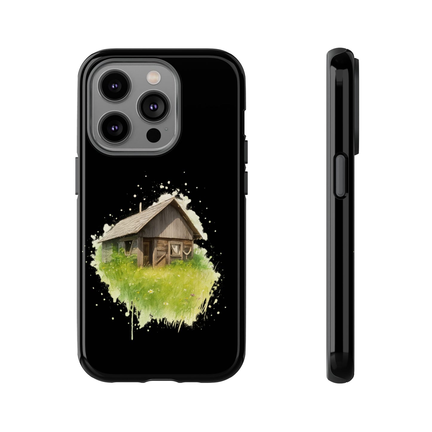 Rustic Farmhouse Phone Case, Cute Cottage Design, Tough Cases for Nature Lovers, Eco-Friendly Gift, Customizable Tech Accessories