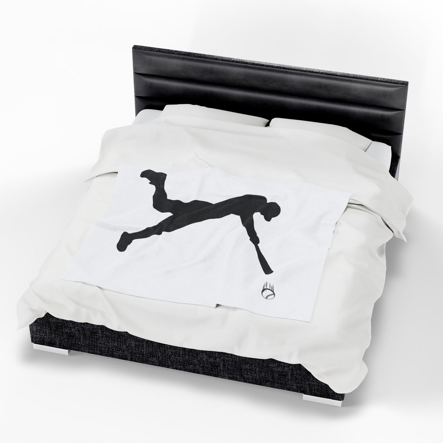 Baseball Velveteen Plush Blanket, Cozy Sports Throw, Soft Blanket for Fans, Great Gift for Baseball Lovers, Home Decor