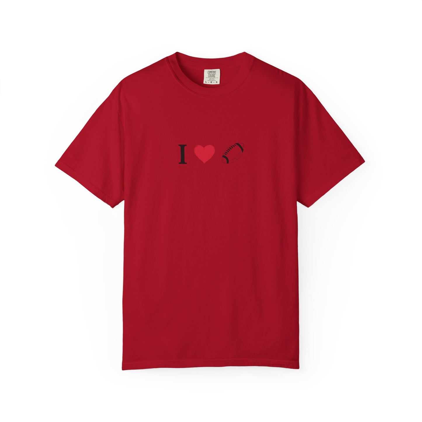 I Love Football T-Shirt - Unisex Cotton Tee, Fun Gift for Friends, Casual Style, Birthday Present, Summer Apparel
