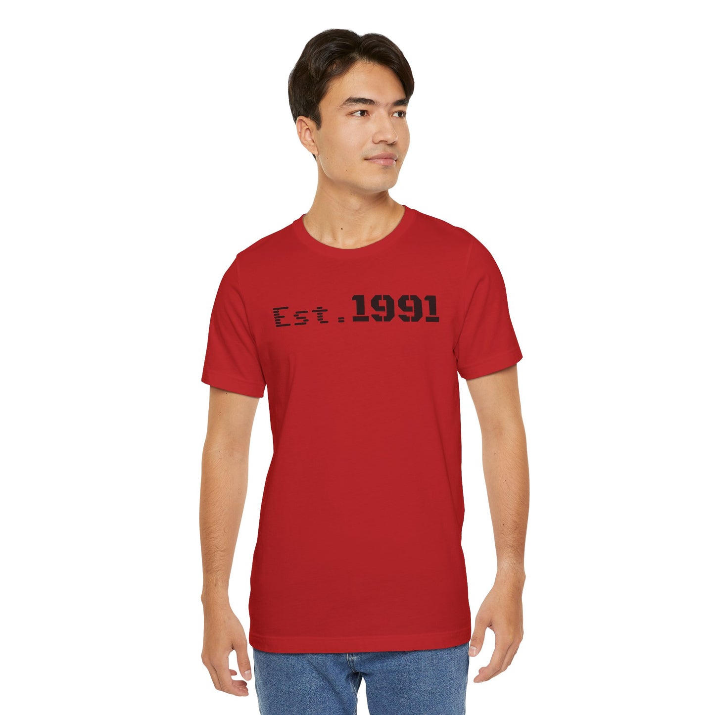 Established 1991 Unisex Jersey Tee | Vintage Anniversary Gift | Casual Wear, Birthday Shirt, Retro Style, Statement Tee, Gift for Him/Her