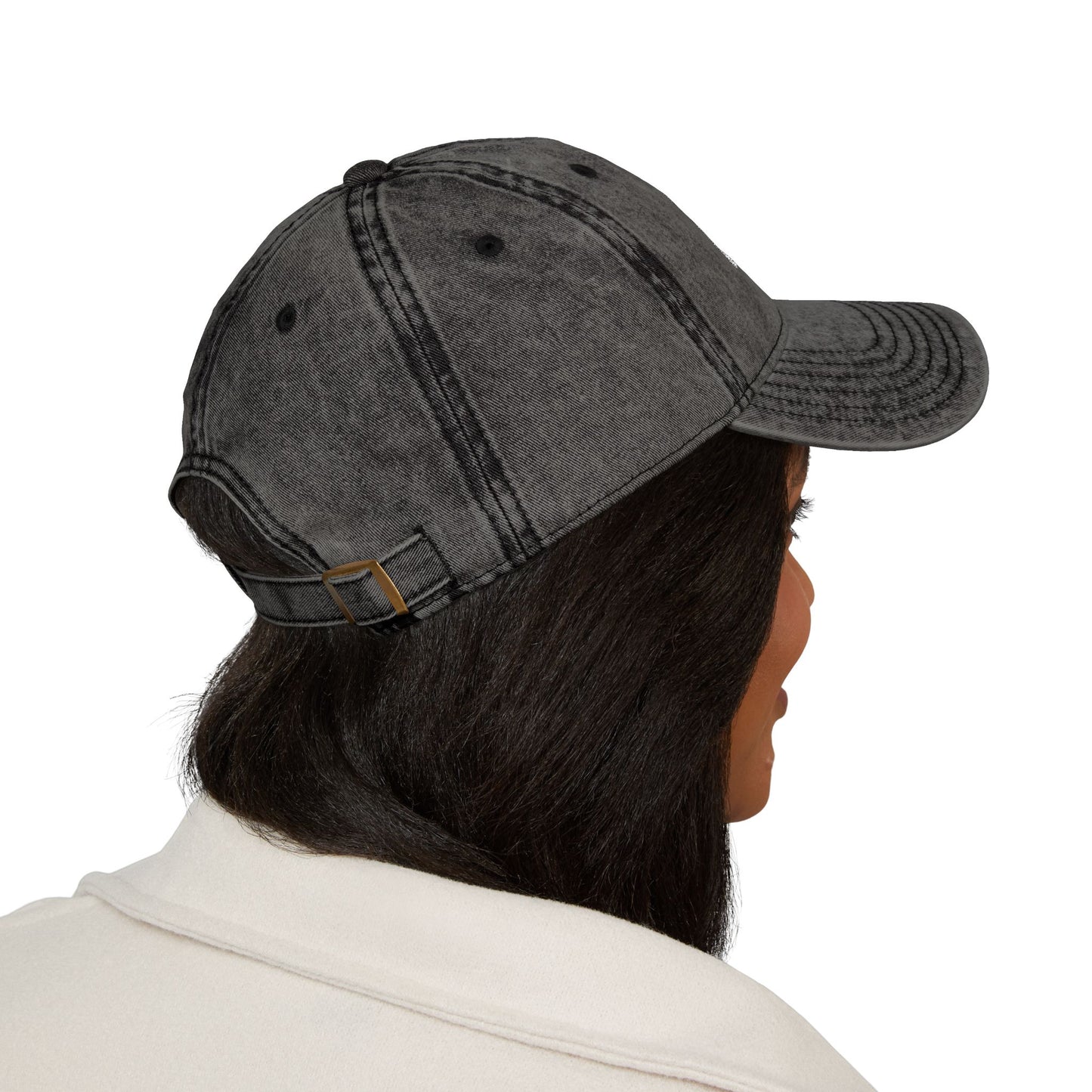Embroidered Vintage Cap with USA Flag Design