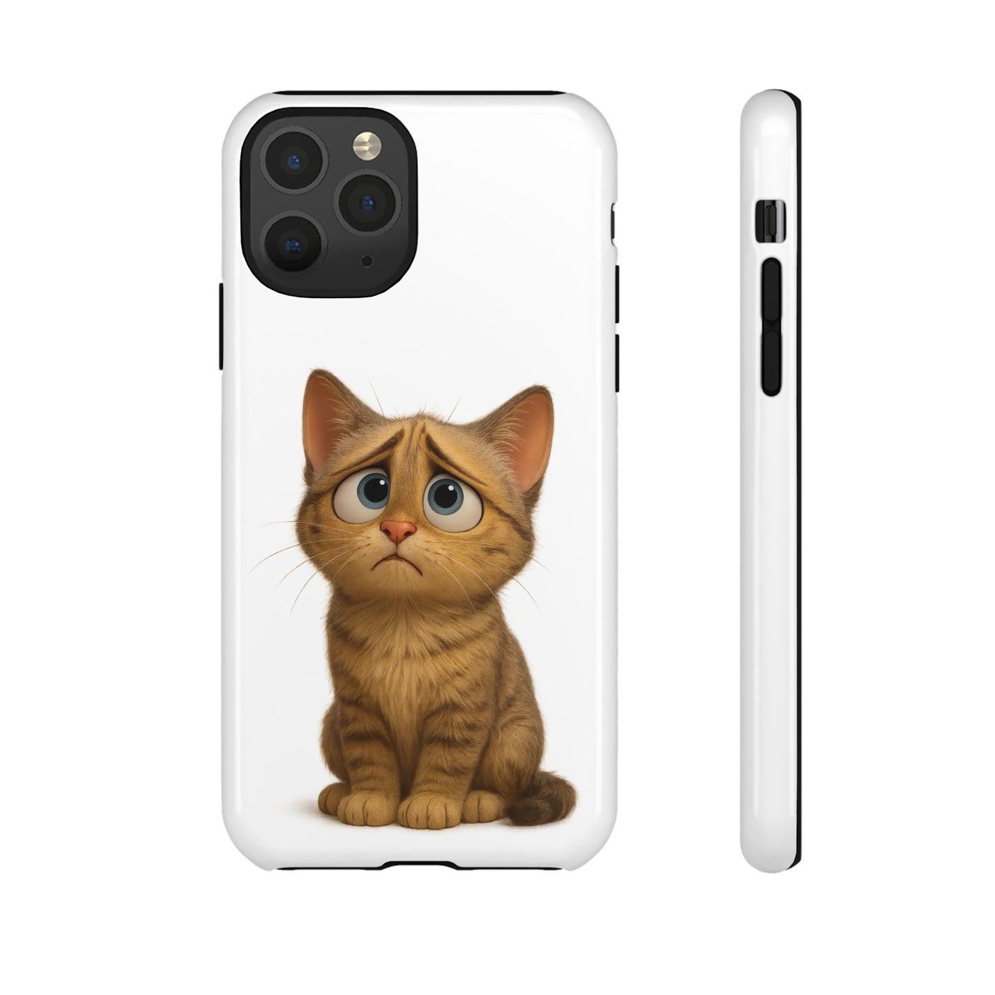 Cute Cat Phone Case, Funny Kitty Case, Animal Lover Gift, Cat Lover Accessory, Unique Cat Design Case, Pet Mom Gift