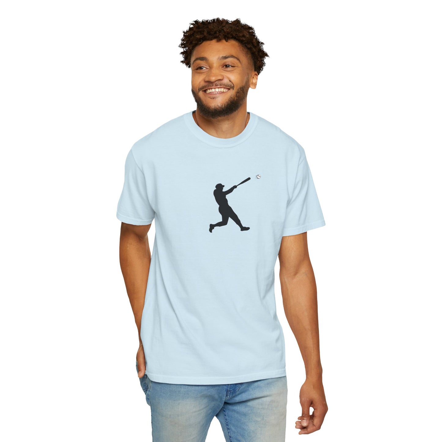 Sporty Garment-Dyed T-Shirt for Baseball Lovers, Casual Tee, Unisex Sports Shirt, Perfect Gift for Athletes, Outdoor Activities