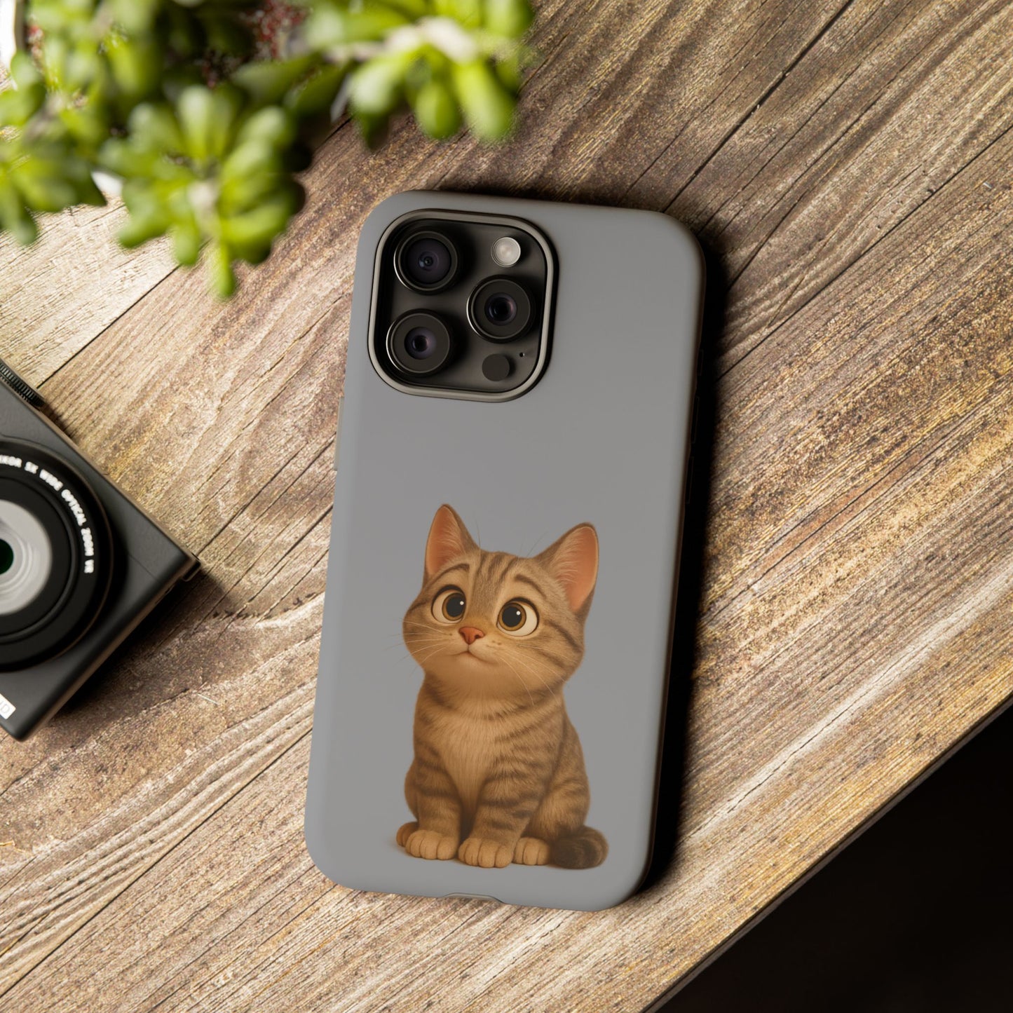 Cute Cat Phone Case, Kawaii Pet Accessory, Gift for Cat Lovers, Animal Phone Cover for Kids, Unique Kitty Design, Birthdays, Holidays