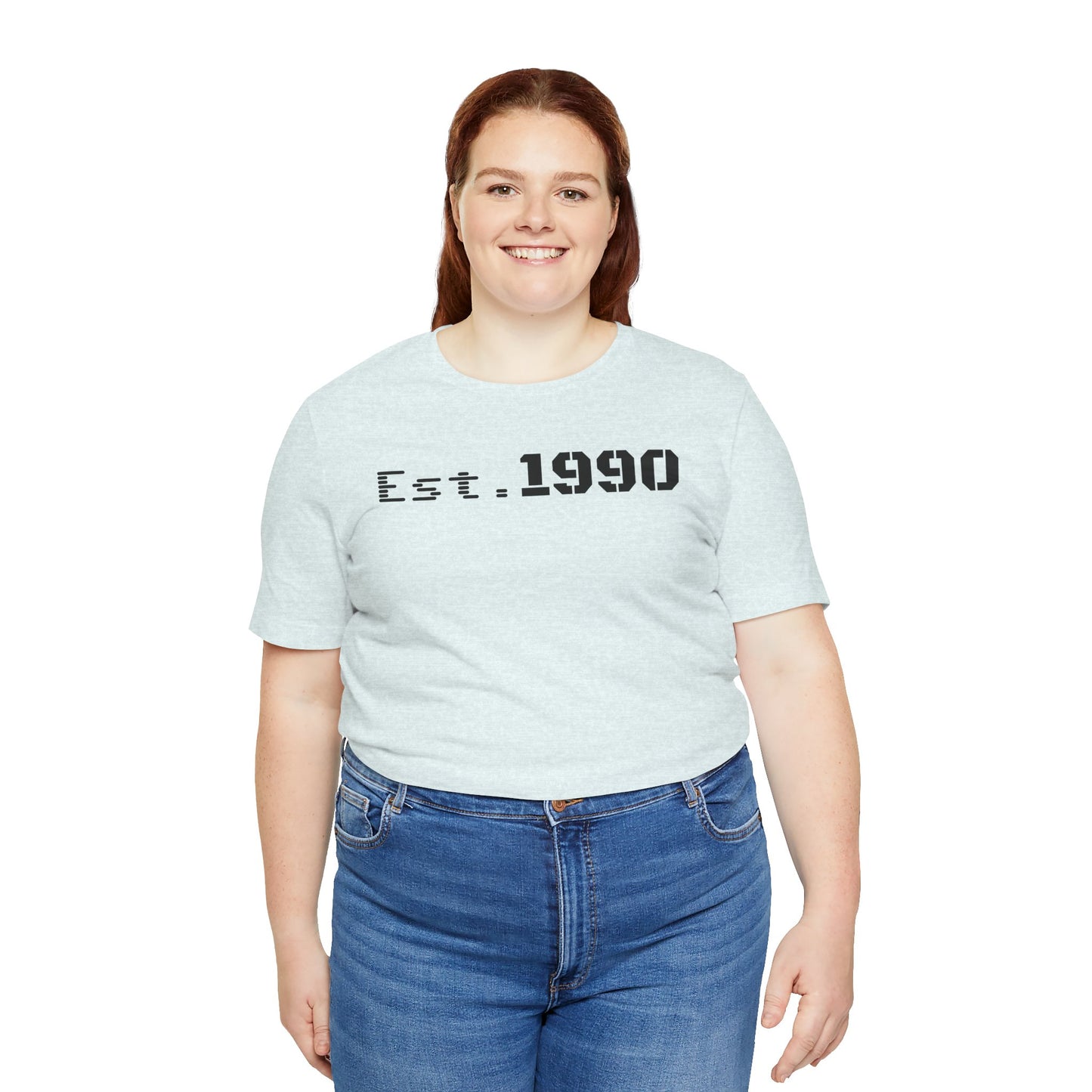 Unisex Est. 1990 Nostalgic Jersey Tee - Perfect Gift, Vintage Style, Retro Fashion, Birthday Celebration, Casual Wear