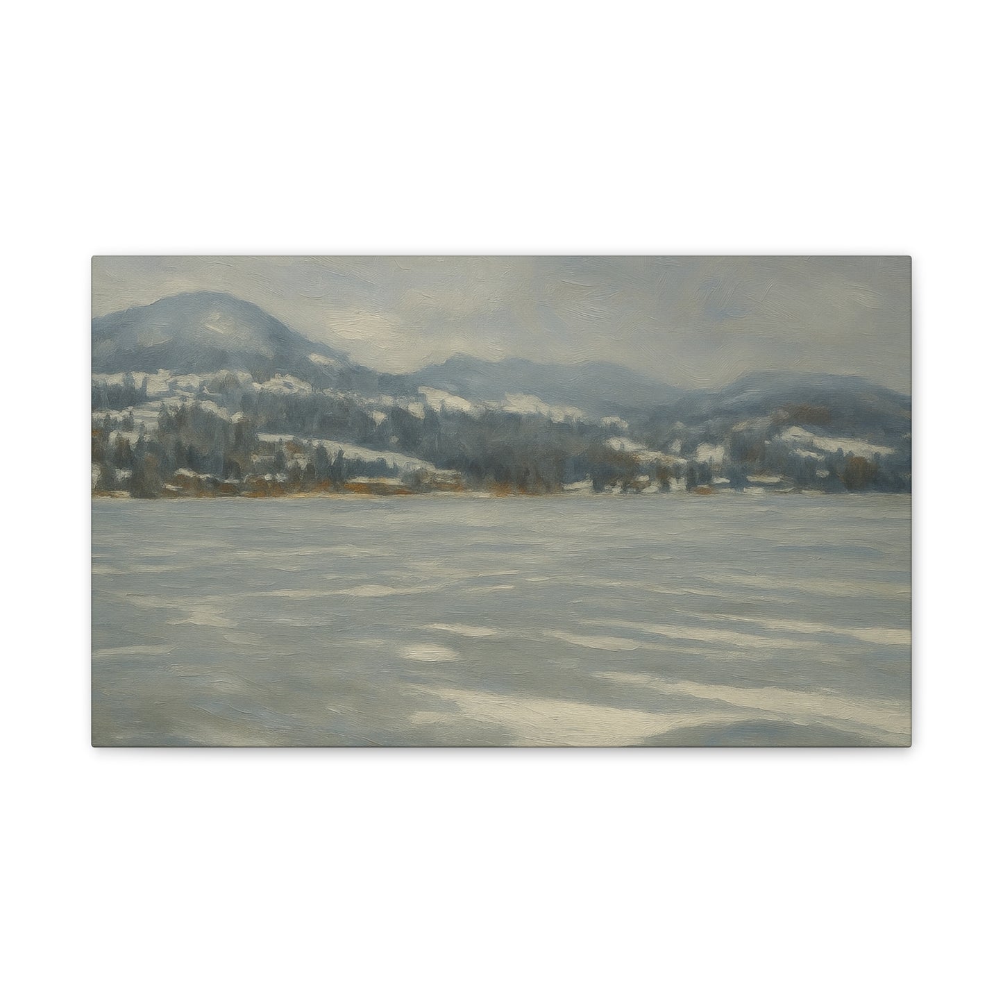 Serene Winter Landscape Canvas