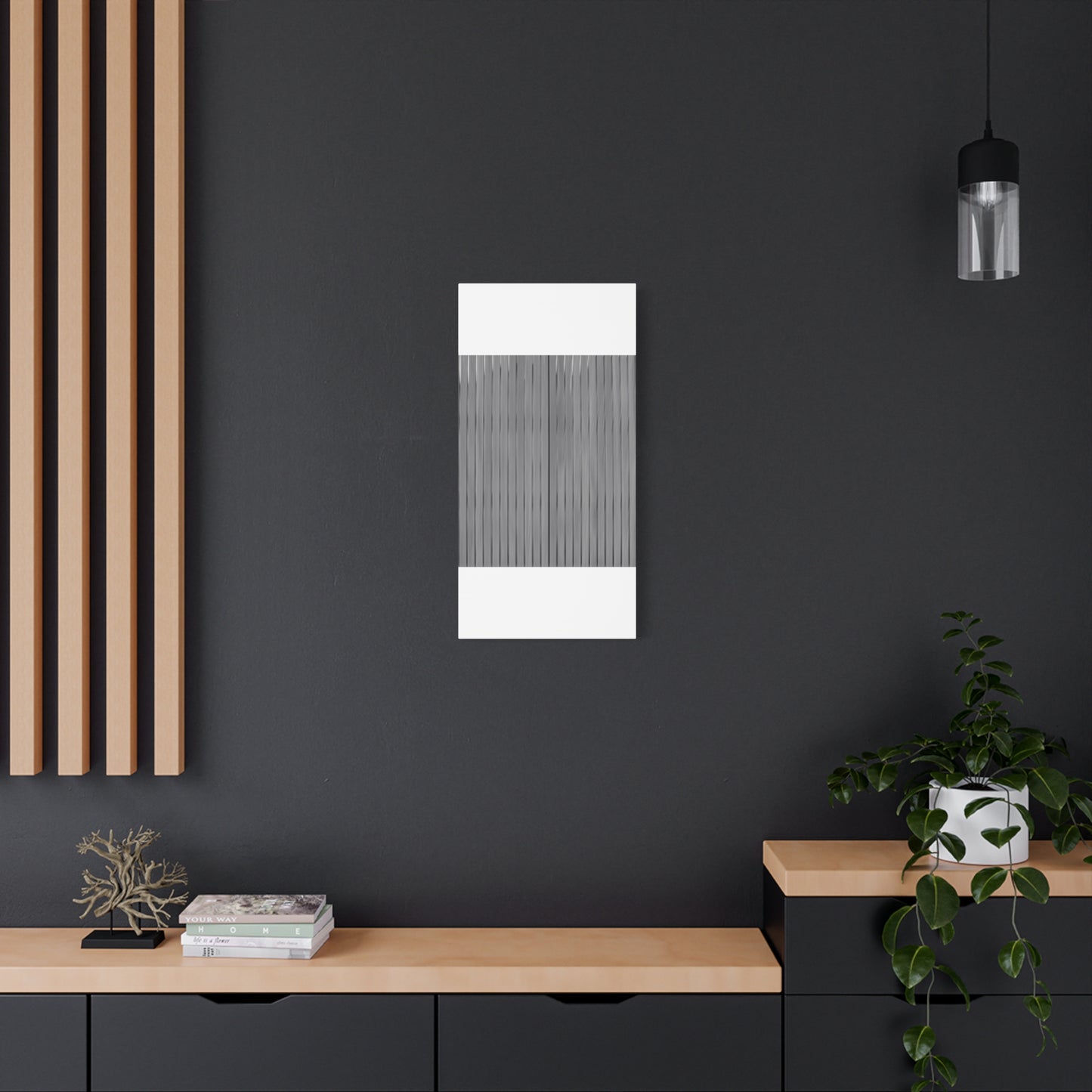 Modern Striped Canvas Art - 1.25" Stretched Wall Decor