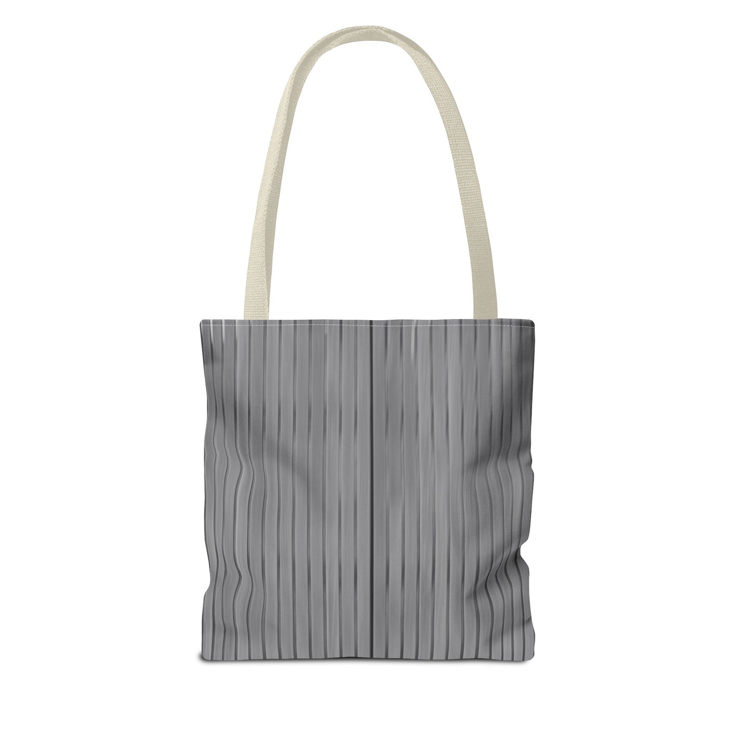 Stylish Gray Striped Tote Bag for Everyday Use