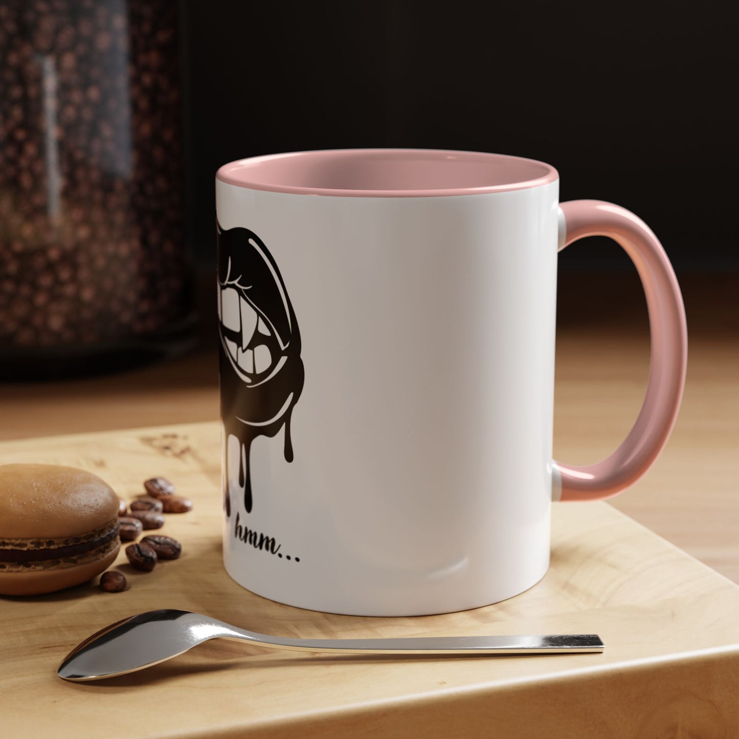 Vampire Lip Accent Coffee Mug - 11oz & 15oz - Unique Halloween Gift