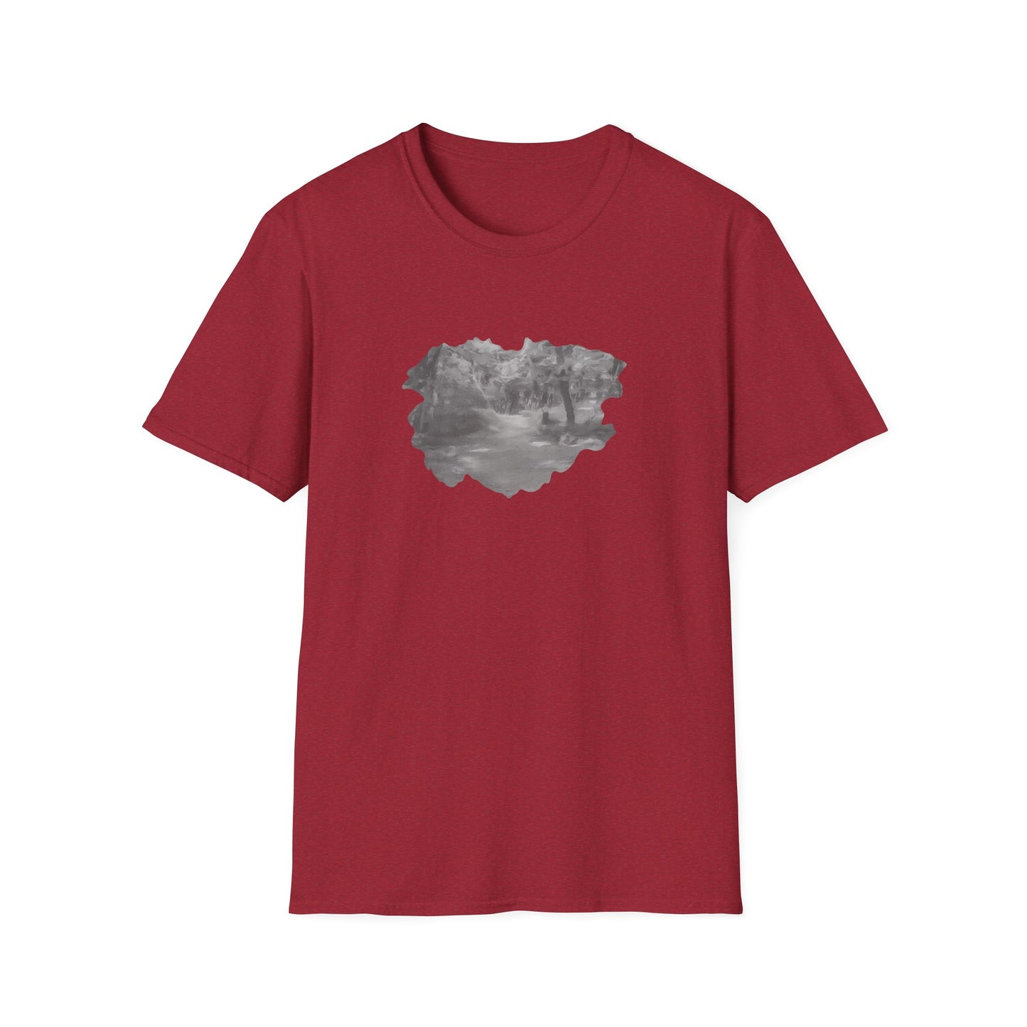 Serene Nature Landscape T-Shirt - Comfortable Unisex Tee, Outdoor Adventures, Nature Lover Gift, Casual Wear, Stylish Spring Top